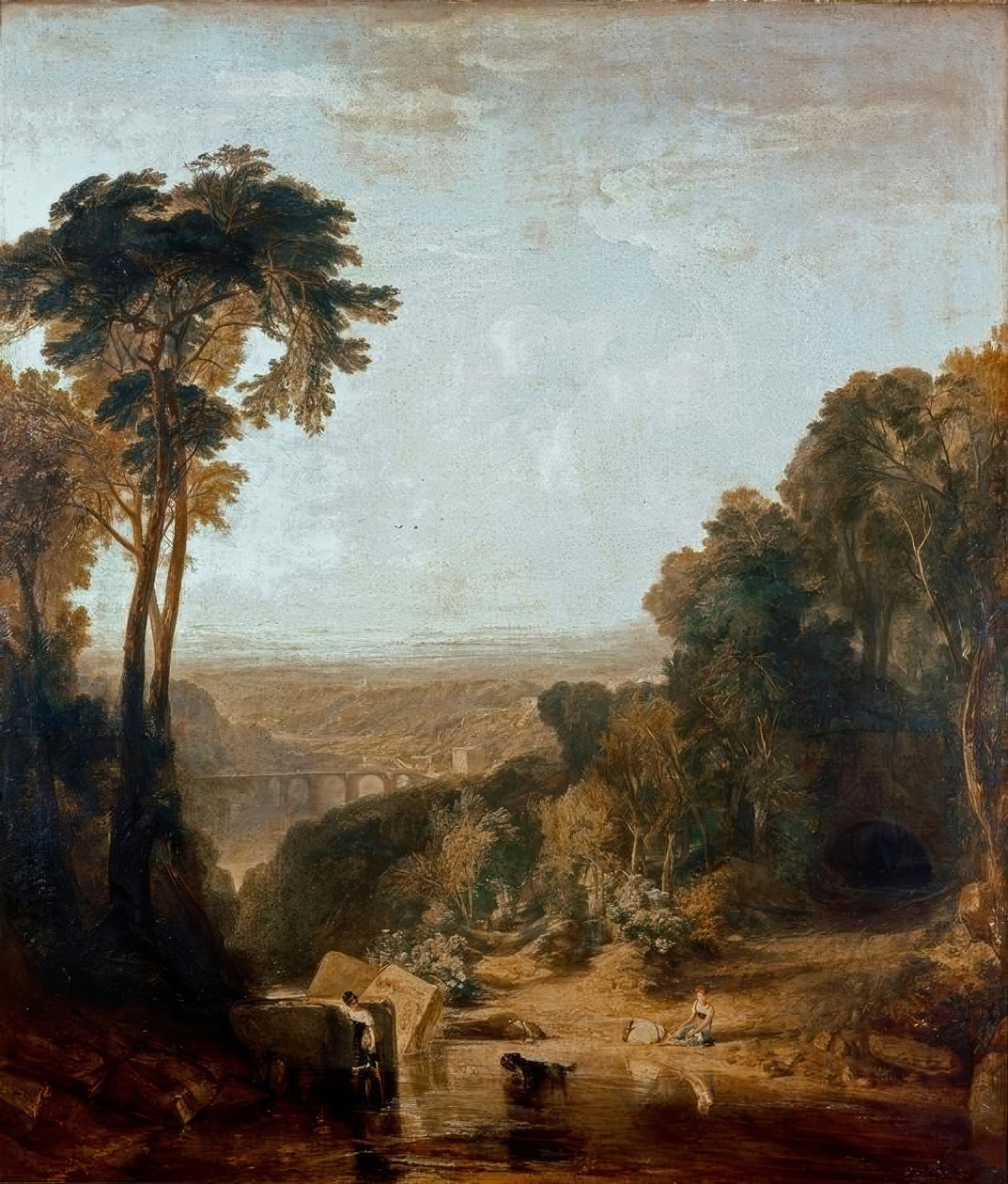 De beek oversteken door Joseph Mallord William Turner