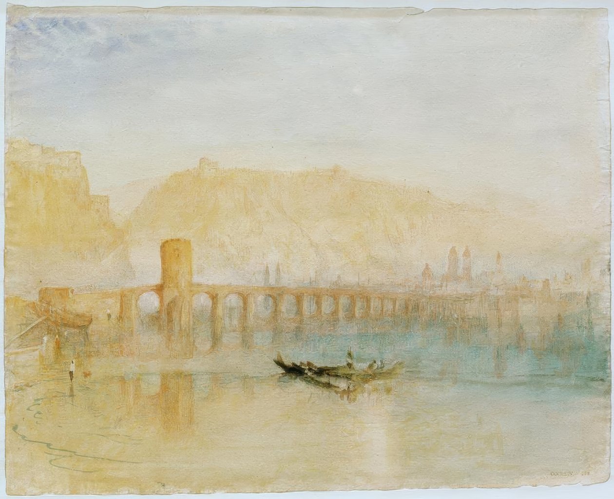 De Moezelbrug in Koblenz door Joseph Mallord William Turner