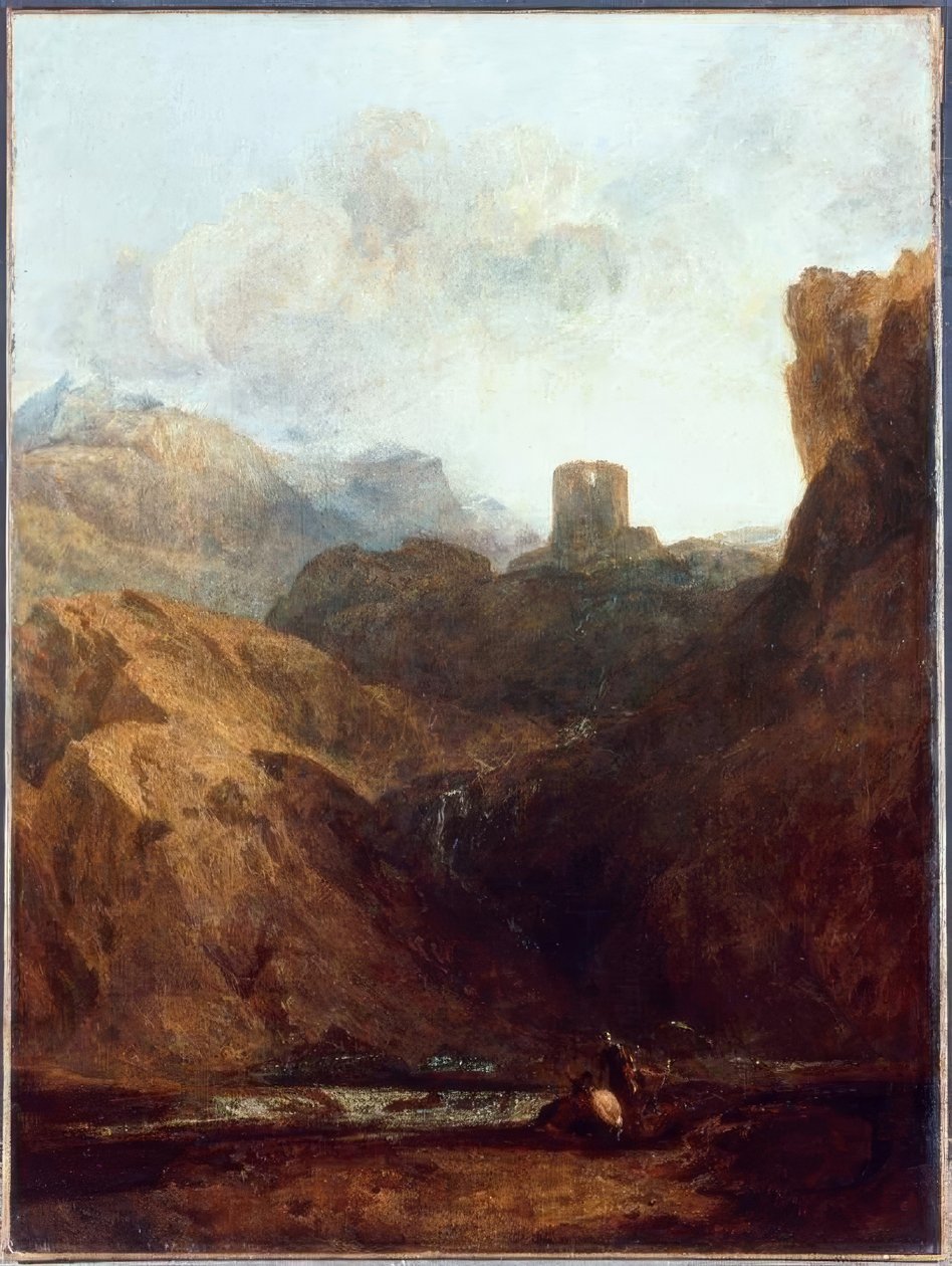 Kasteel Dolbadarn door Joseph Mallord William Turner