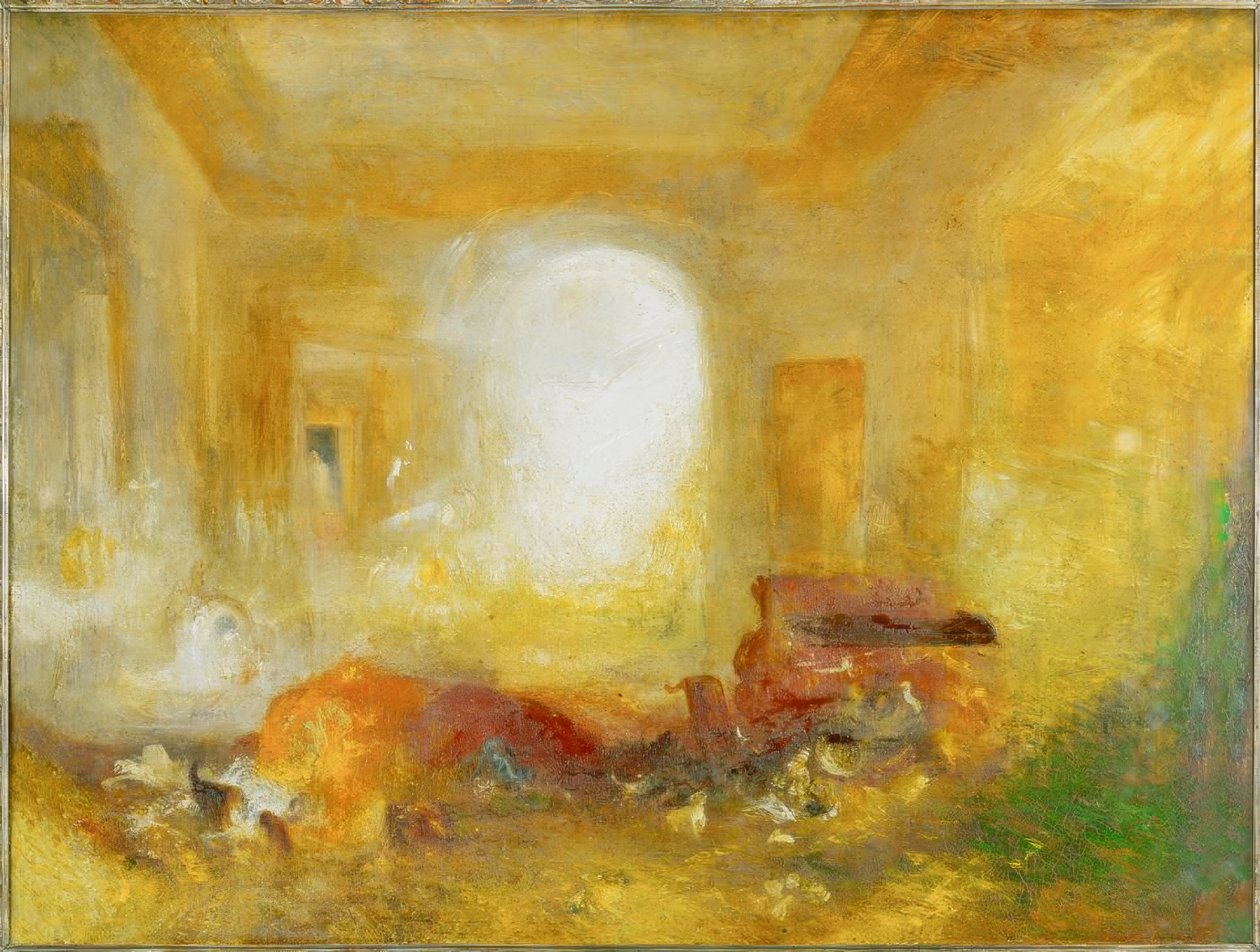 Interieur in Petworth door Joseph Mallord William Turner