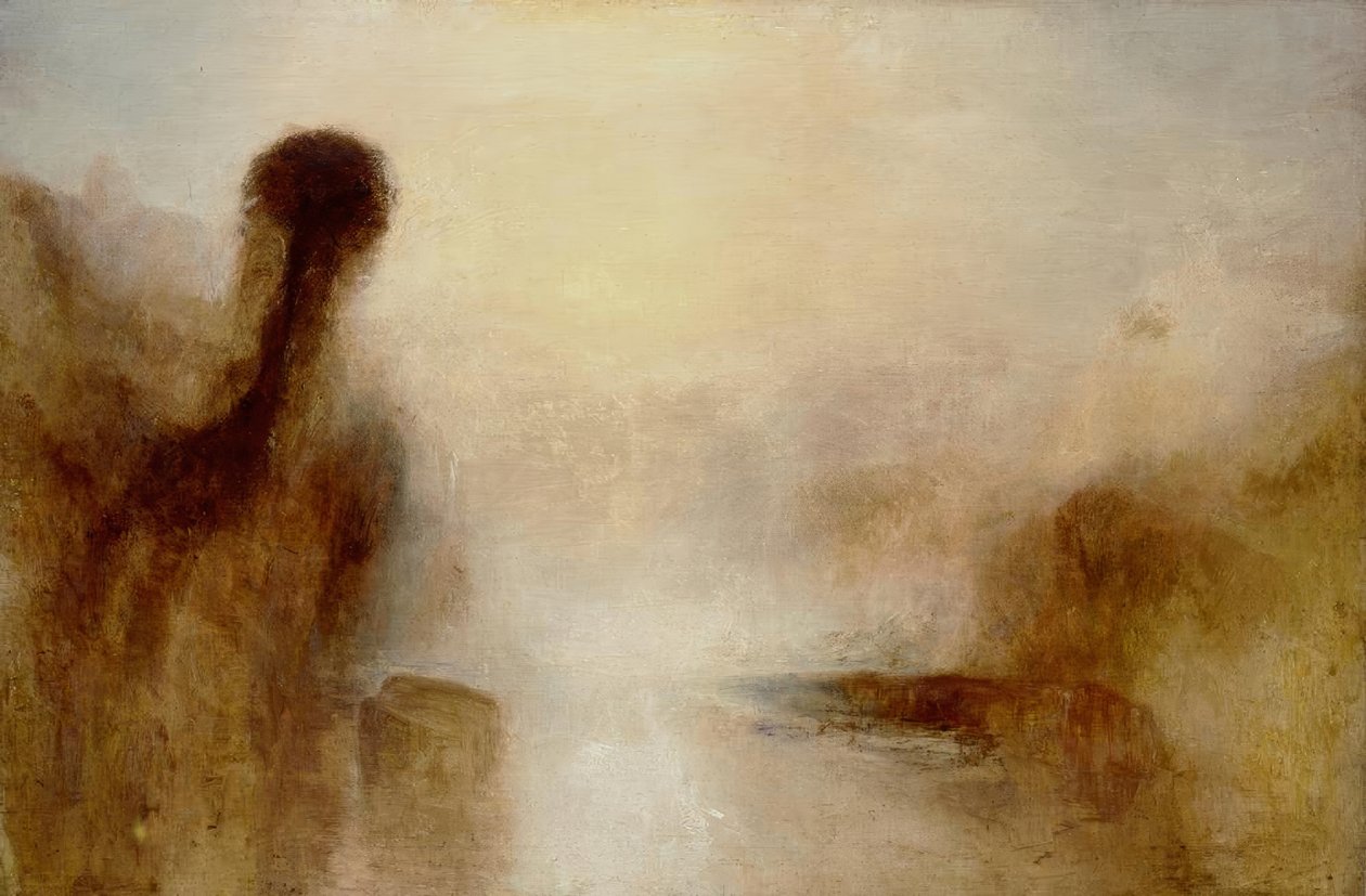 Landschap met water door Joseph Mallord William Turner