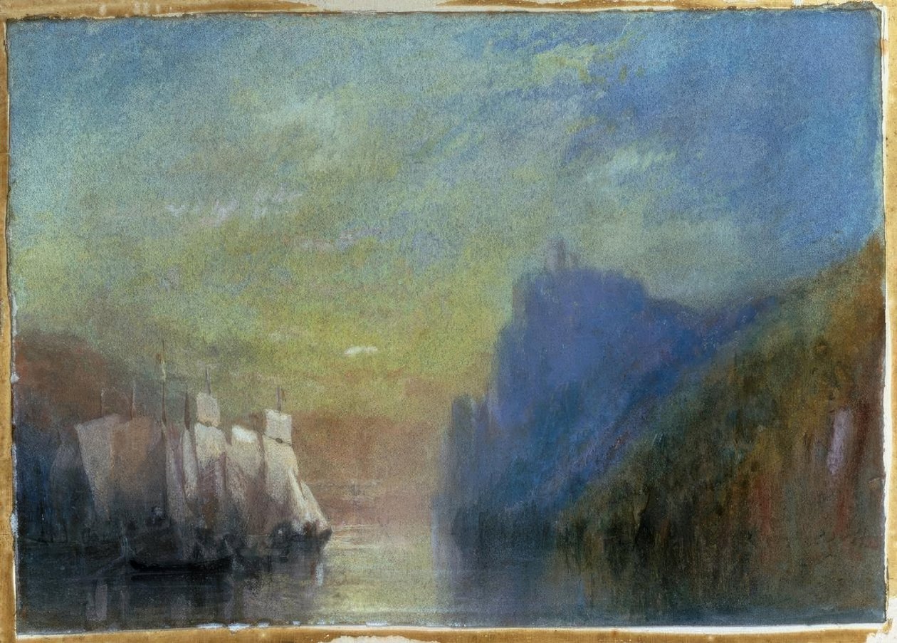 Aan de Rijn door Joseph Mallord William Turner