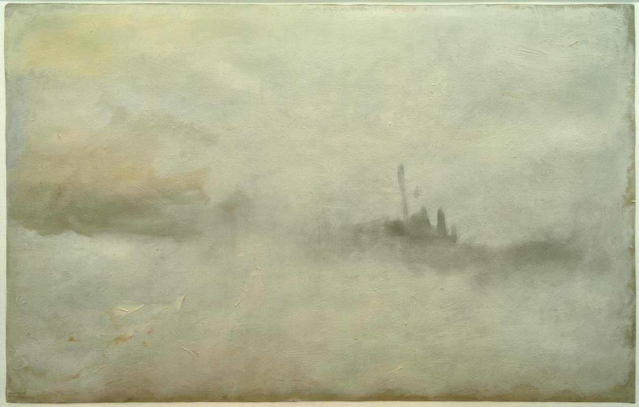Schip in een storm(?) door Joseph Mallord William Turner