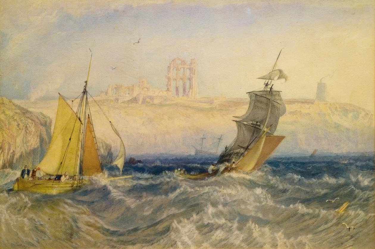 Tynemouth Priory door Joseph Mallord William Turner
