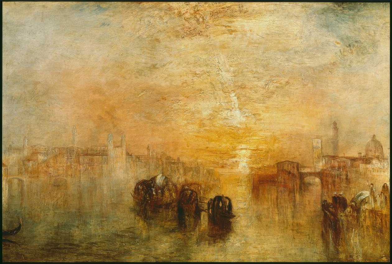 Venetië: Naar het Bal (San Martino) door Joseph Mallord William Turner