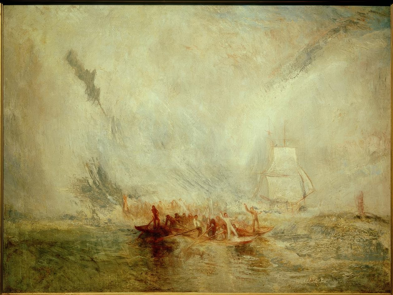 Walvisjagers door Joseph Mallord William Turner