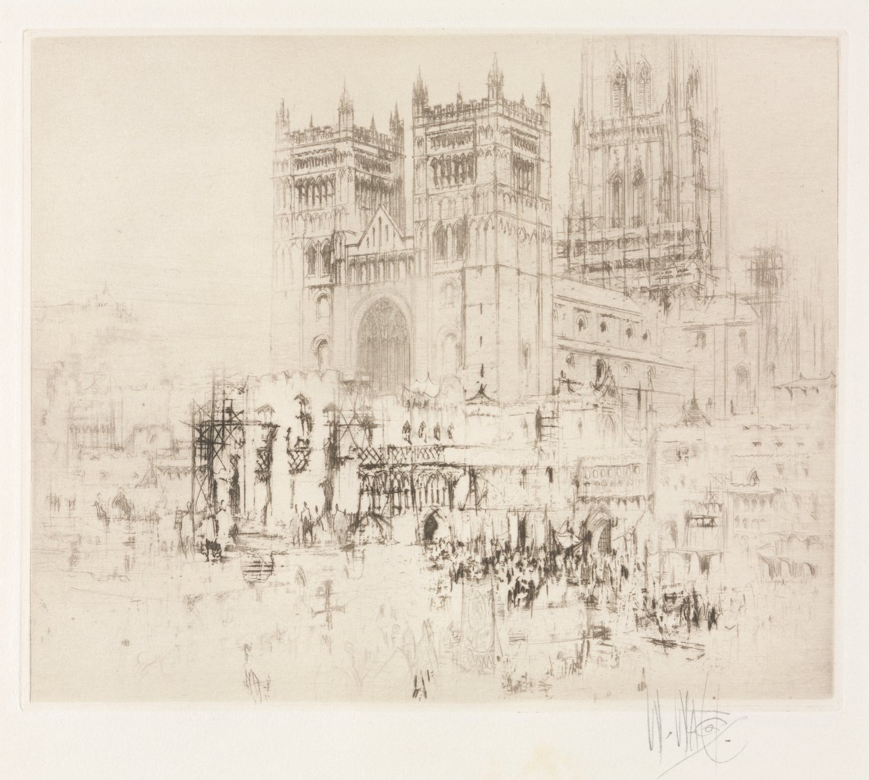 Durham Kathedraal door William Walcot
