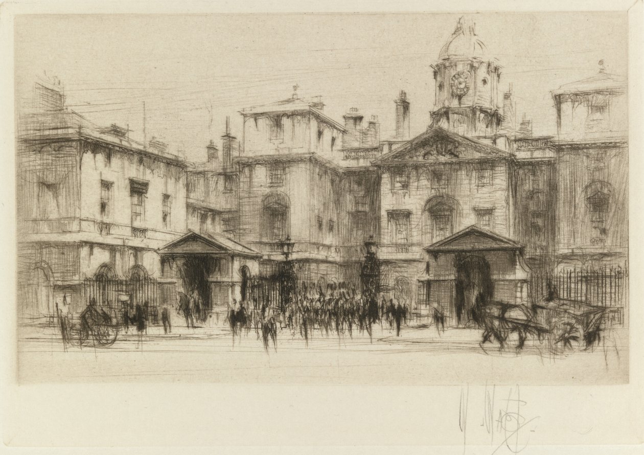 Londenset: Horseguards door William Walcot