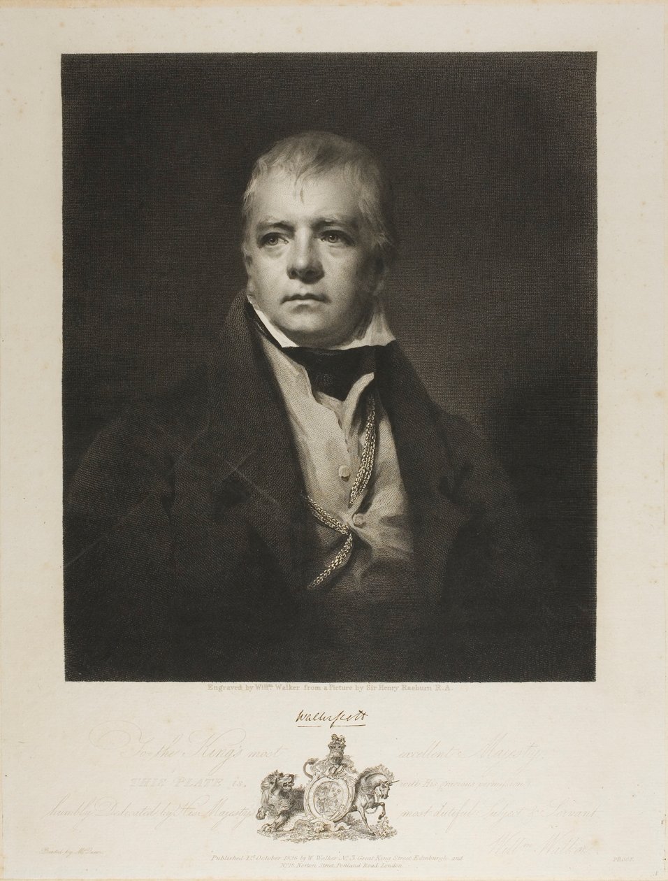 Sir Walter Scott Bart door William Walker