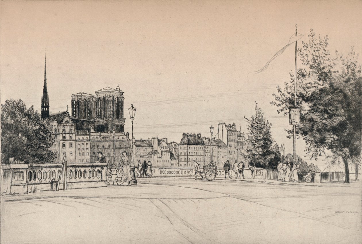 De Torens van Notre-Dame, 1915 door William Walker