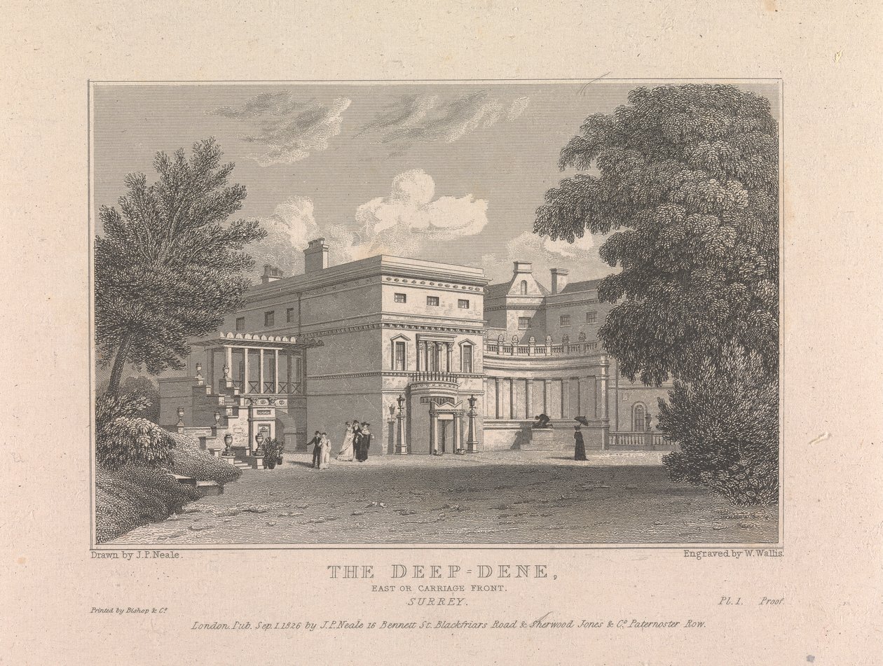 Deep-Dene. Oost- of koetsgevel, Surrey door William Wallis