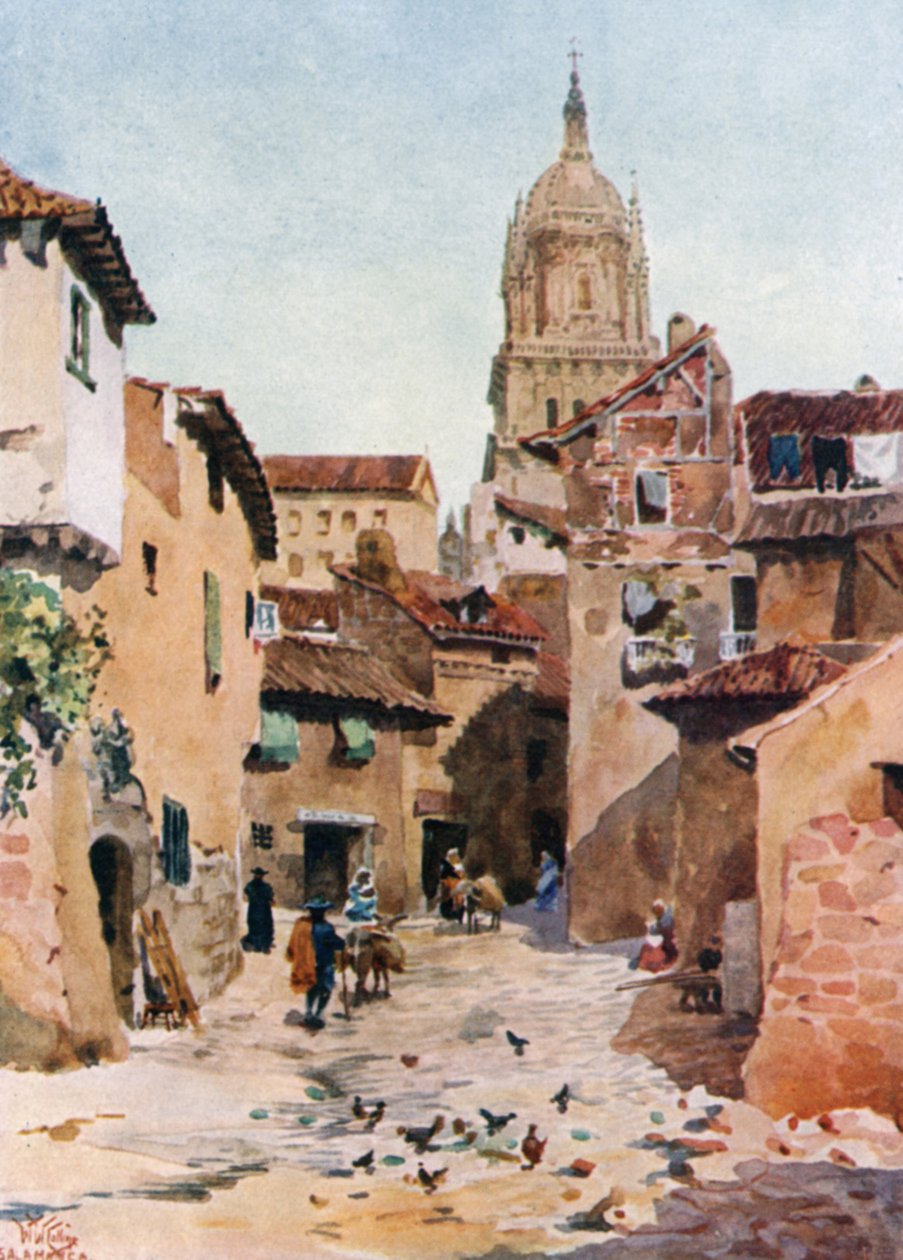 Salamanca, een oude straat door William Wiehe Collins