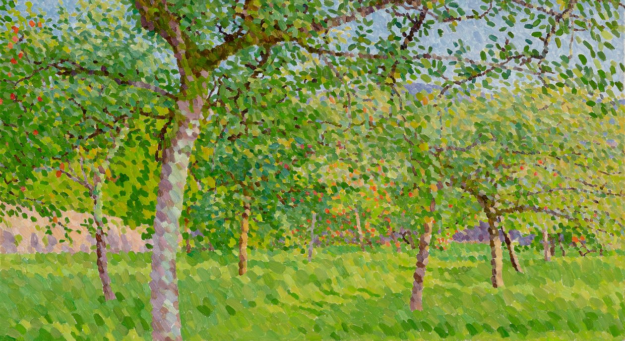 Boomgaard in de herfst door William Wilkins