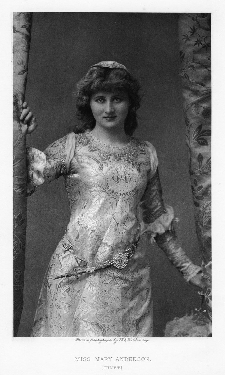 Mary Anderson, Amerikaanse actrice, ca. 1895 door William and Daniel Downey