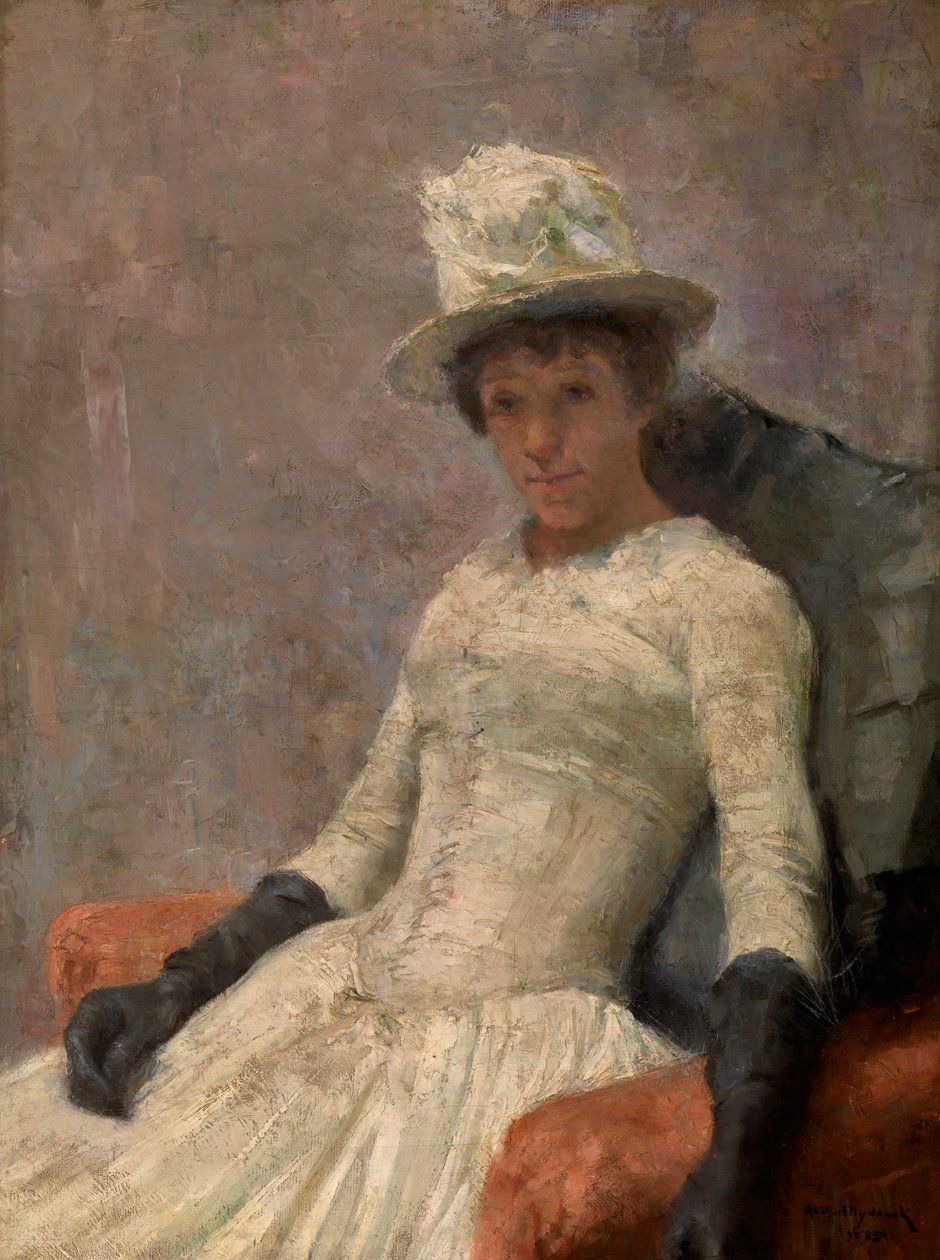 Stephanie in het wit door William van Strydonck