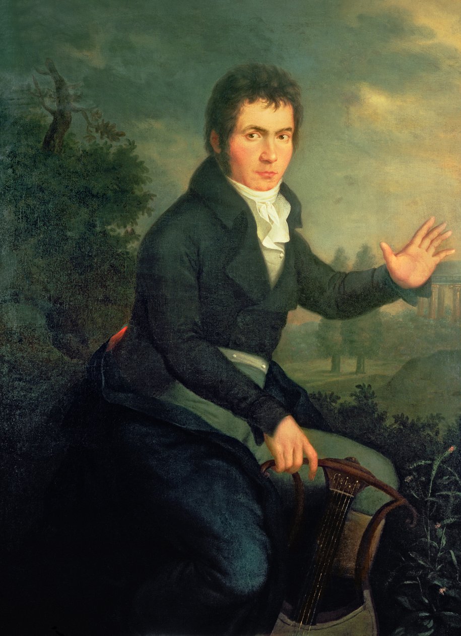 Ludvig van Beethoven (1770-1827), 1804 door Willibrord Joseph Mahler or Maehler
