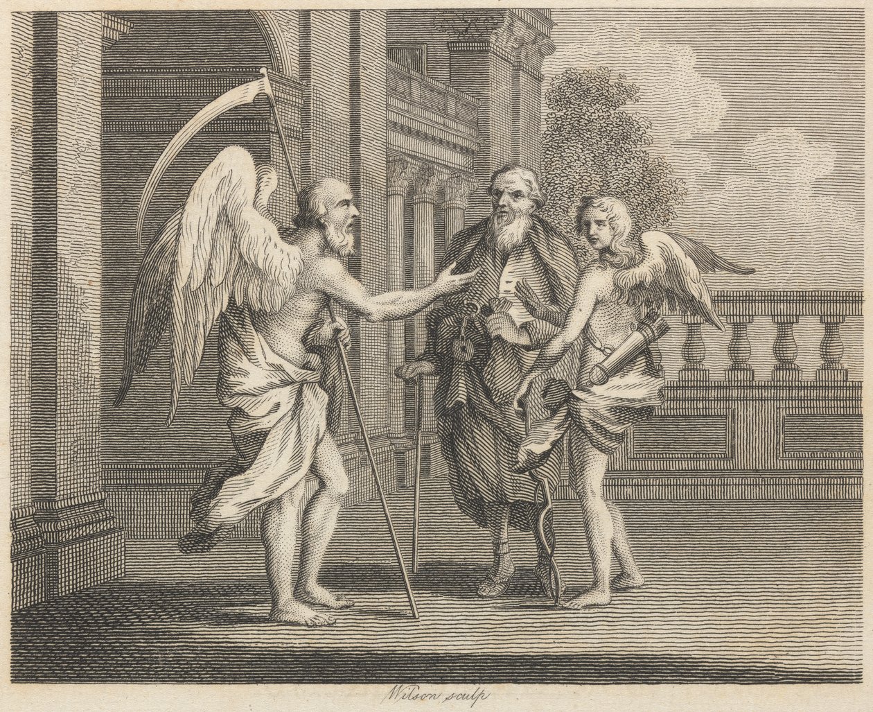 Plutus, Cupido en Tijd door Wilson