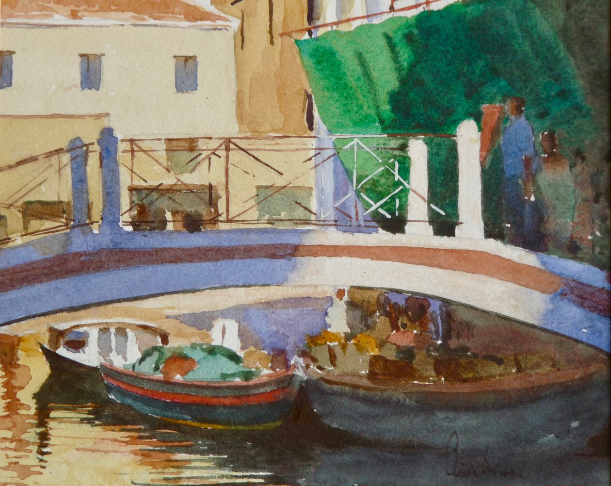 452 Zonsondergang - Ponte dei Pugni door Wilson Clive