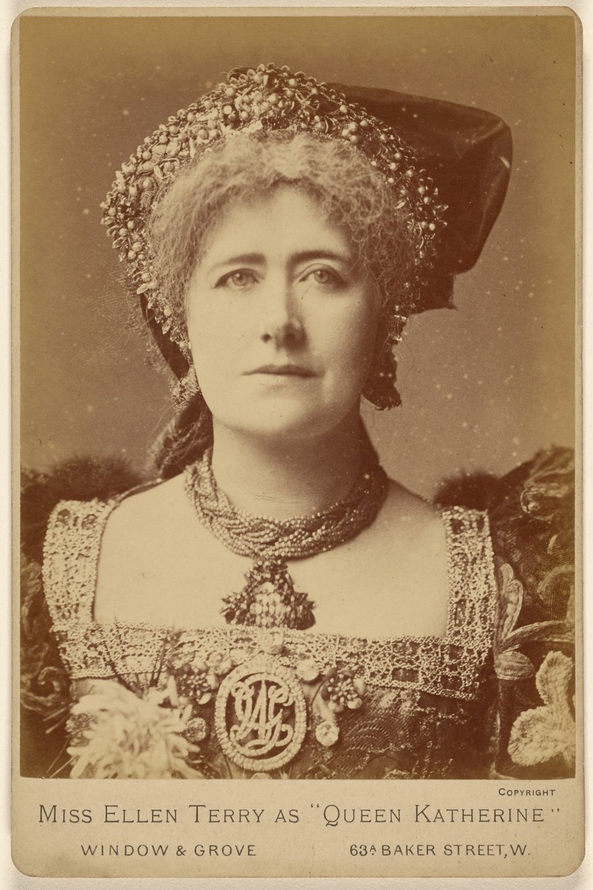 Ellen Terry als "Koningin Katherine". door Window and Grove