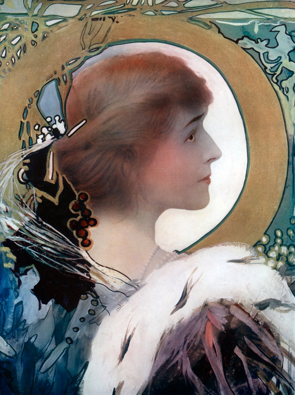 Mevrouw Brown Potter, Amerikaanse actrice, ca. 1902 door Window and Grove