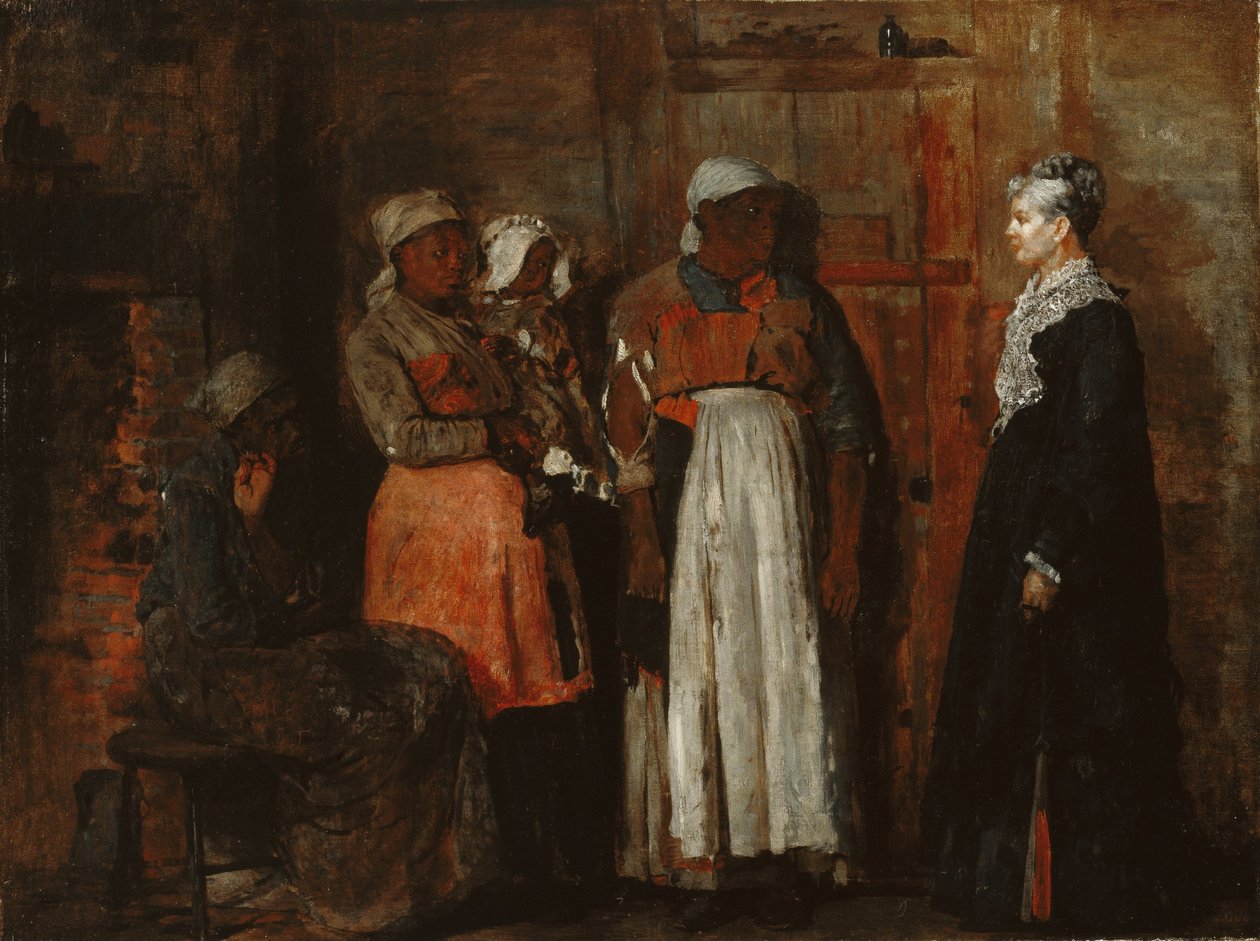 Een bezoek van de oude meesteres door Winslow Homer