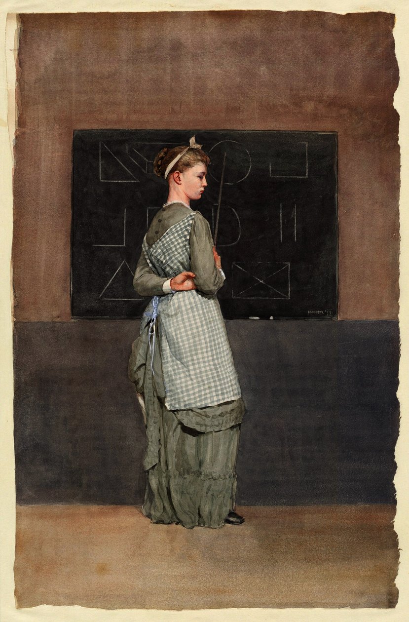Schoolbord door Winslow Homer