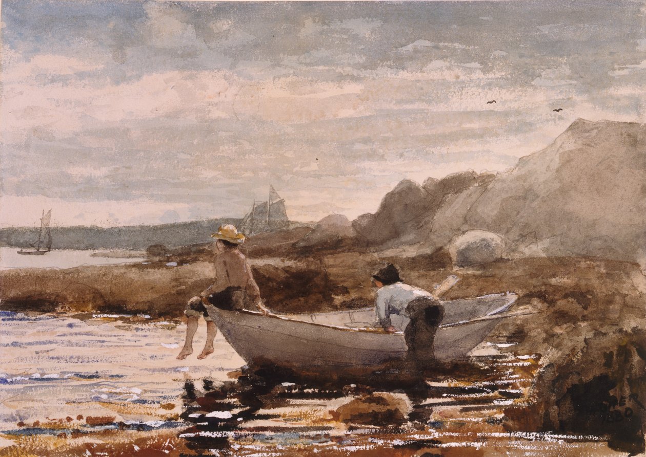 Jongens in een Dory, 1880 door Winslow Homer