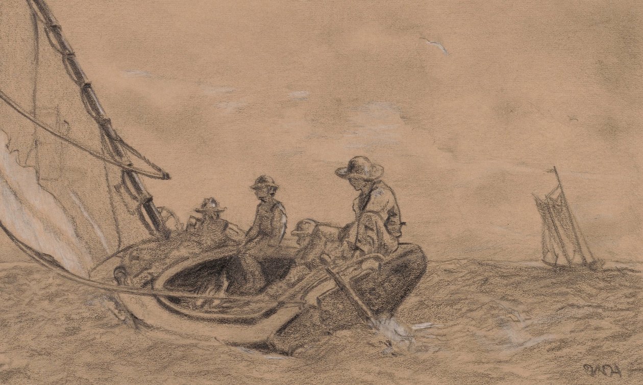Opkomende wind door Winslow Homer
