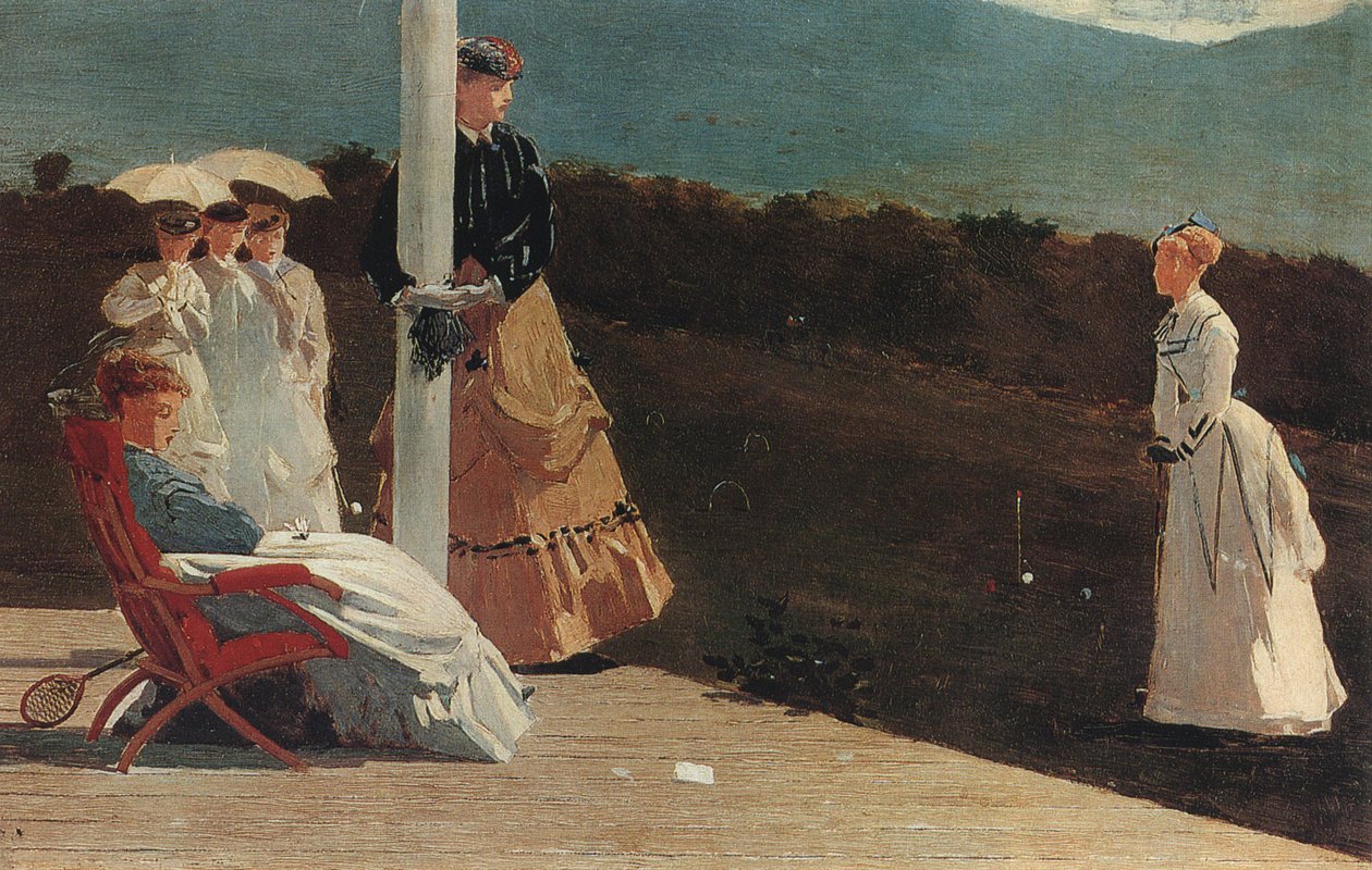 Croquet door Winslow Homer