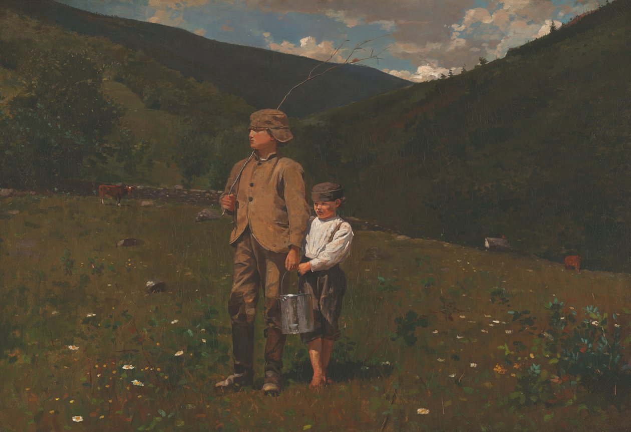 De weide oversteken door Winslow Homer