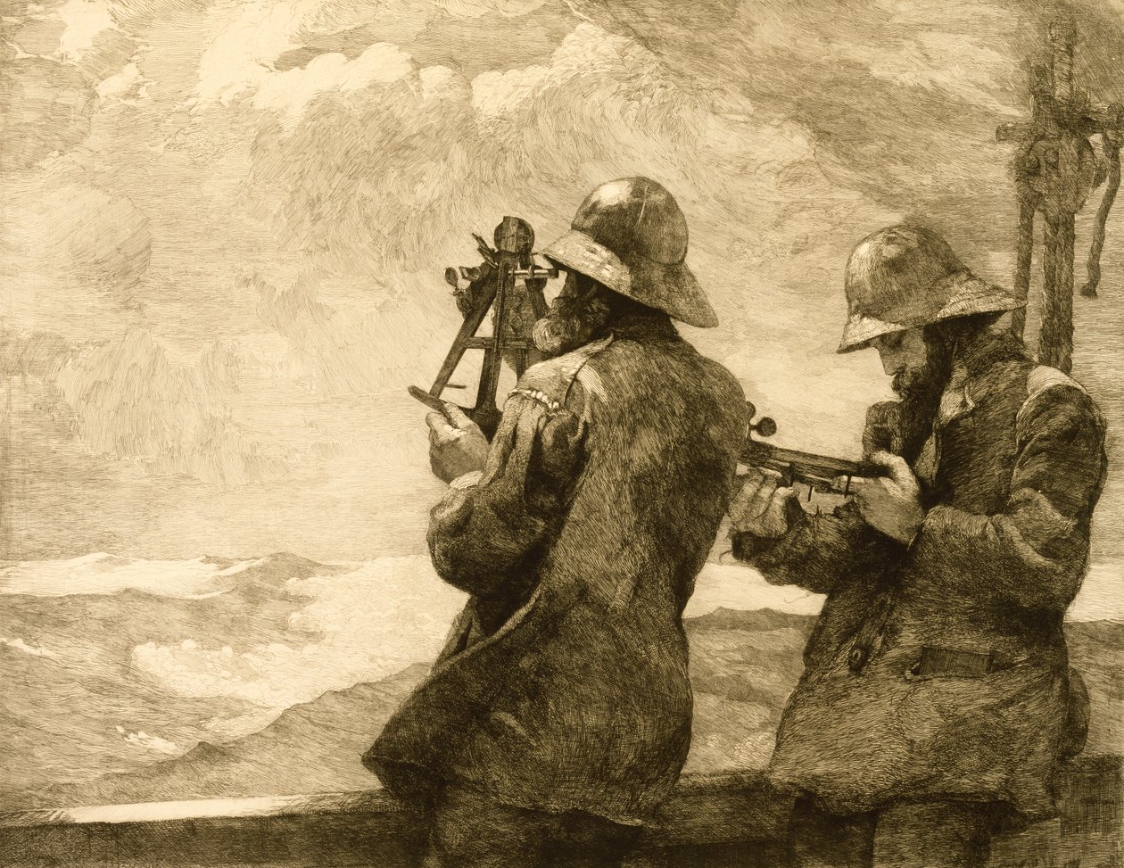 Acht Klokken, 1887 door Winslow Homer