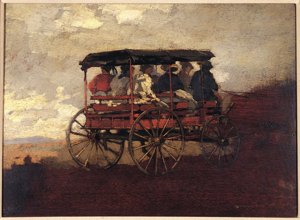 Bergwagen door Winslow Homer