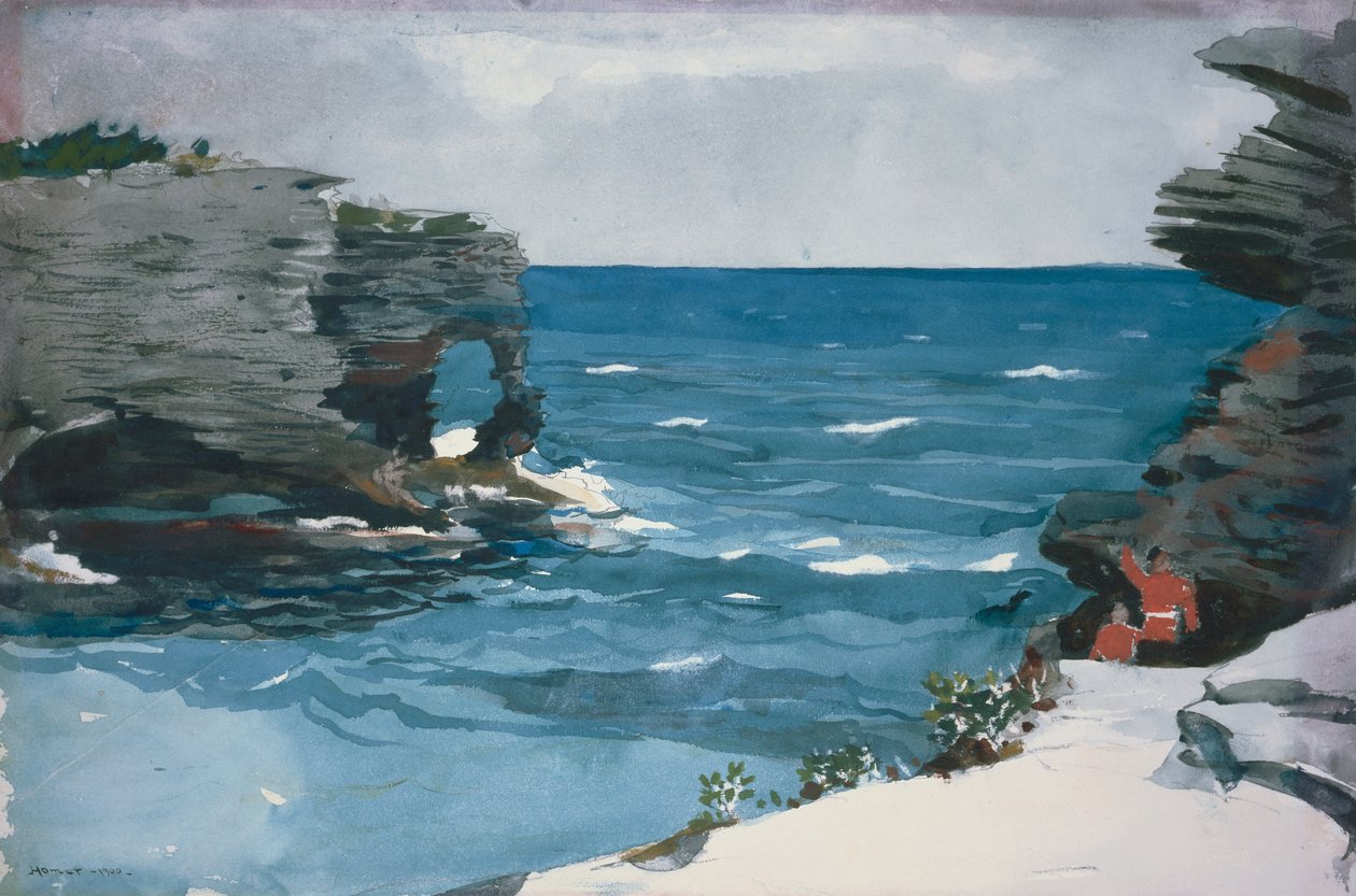Rotsachtige Kust, Bermuda door Winslow Homer