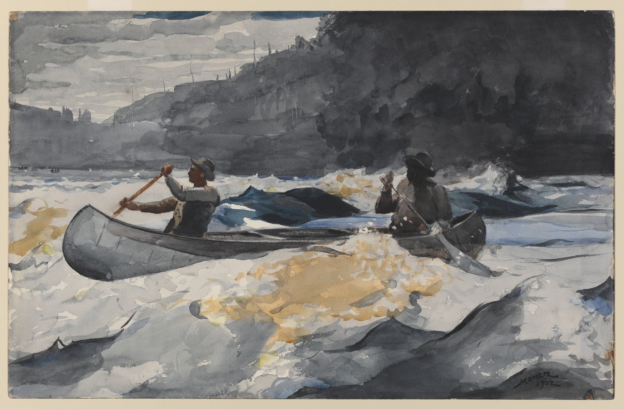 De Stroomversnellingen Doorvaren door Winslow Homer