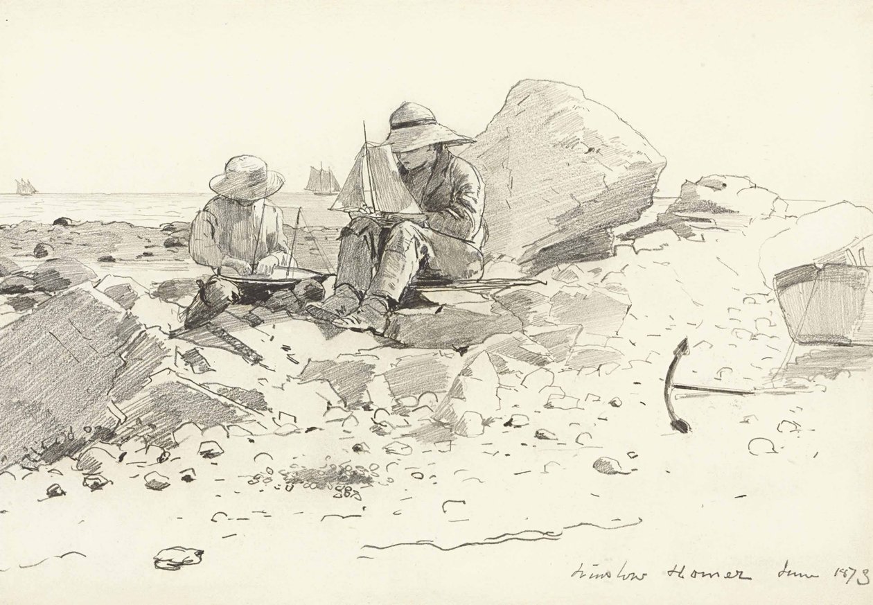 De bootbouwers door Winslow Homer