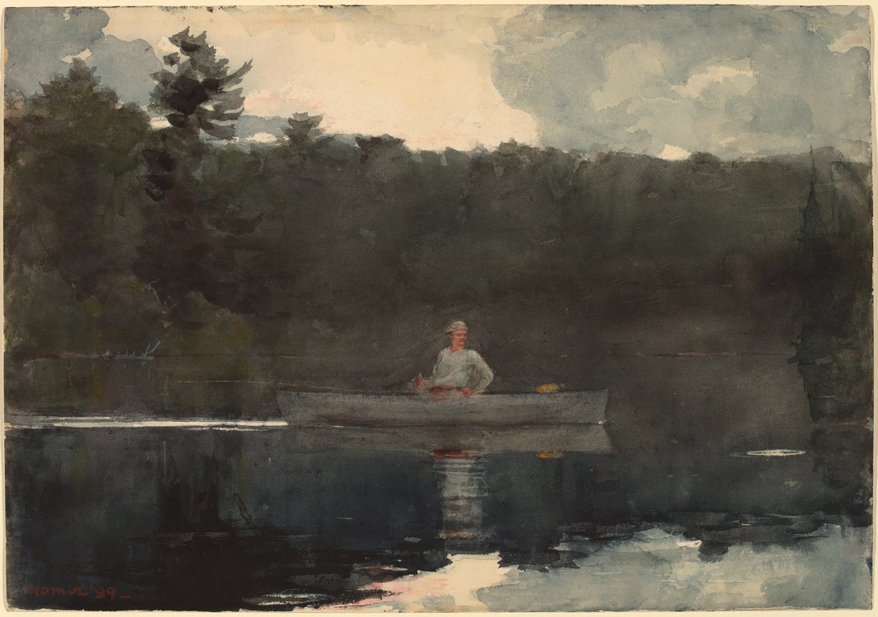 De Eenzame Visser door Winslow Homer