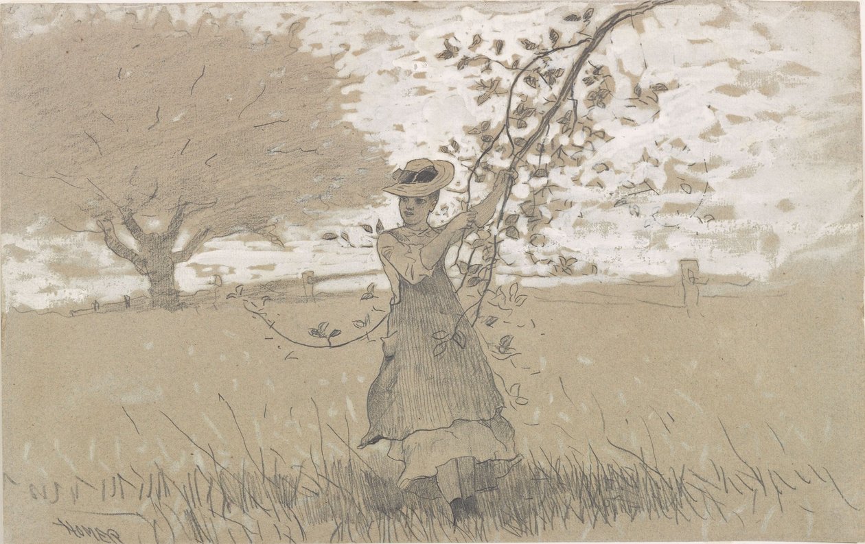 Onder de appelbomen door Winslow Homer
