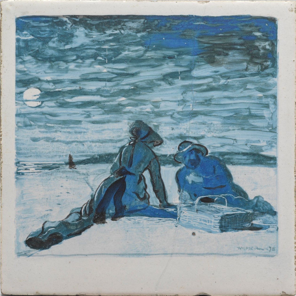Een kusttegel door Winslow Homer