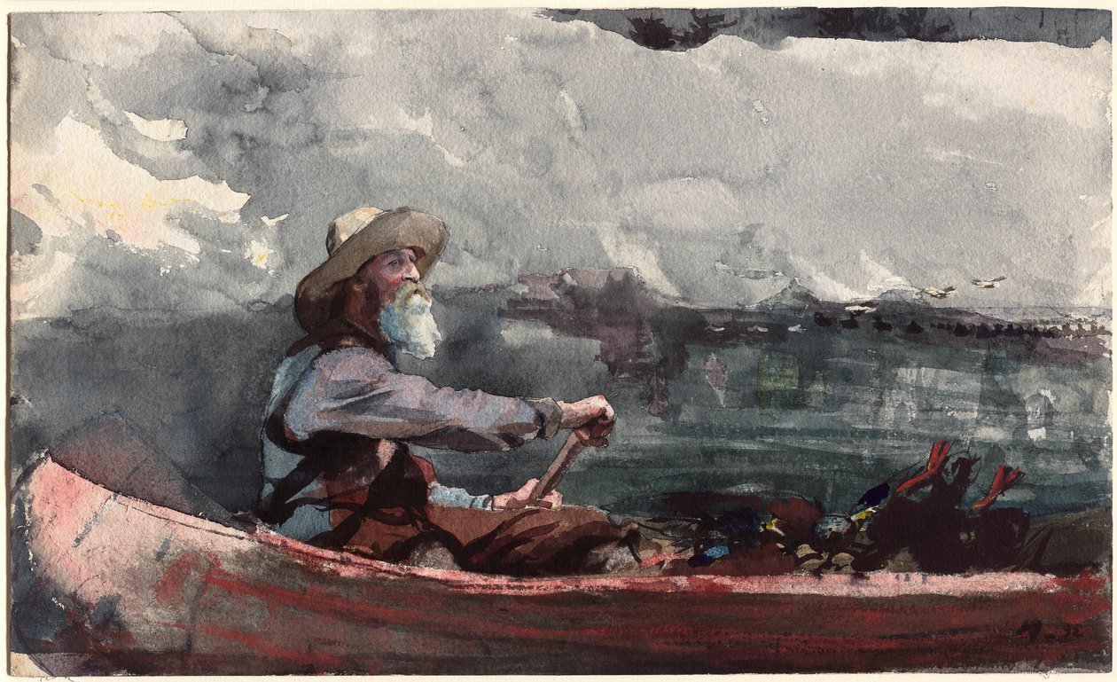Adirondacks Guide door Winslow Homer