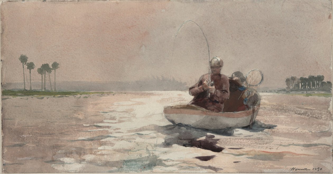 Baarsvissen - Florida door Winslow Homer