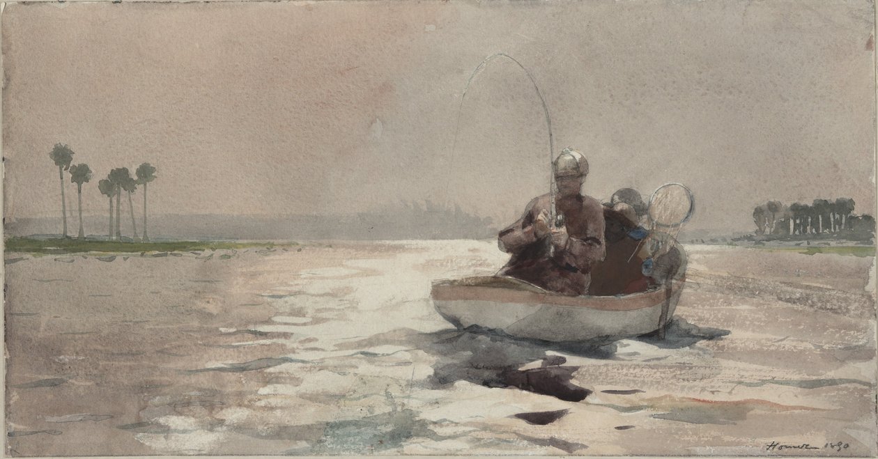 Baarsvissen - Florida door Winslow Homer