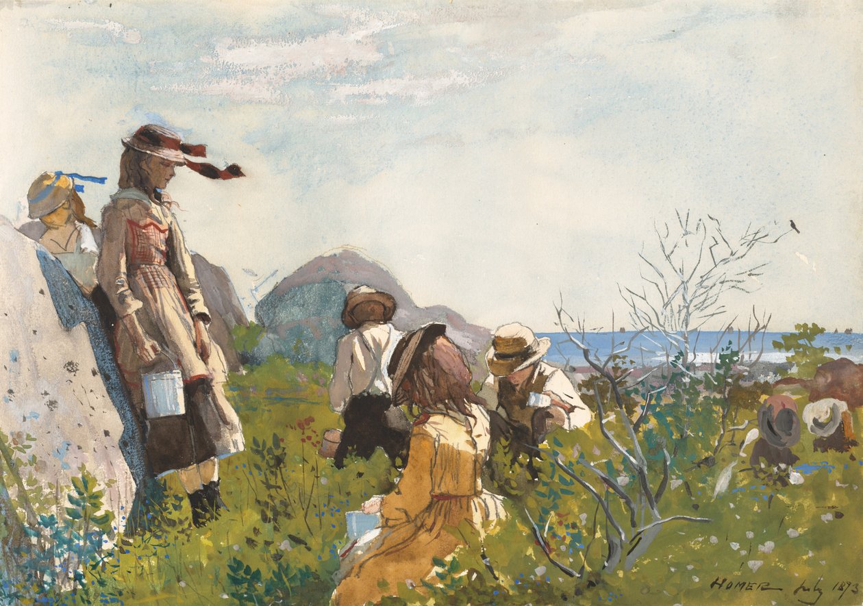 Bessenplukkers door Winslow Homer