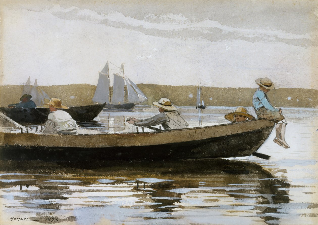Jongens in een Dory, 1873 door Winslow Homer