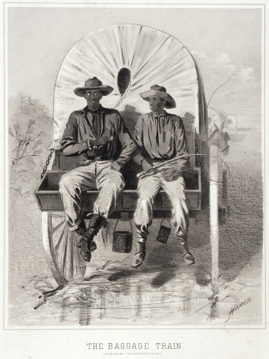 Campagne Schetsen: De bagagetrein door Winslow Homer