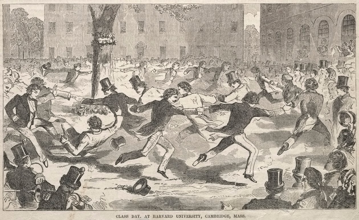 Klassendag, Harvard Universiteit, Cambridge, Massachusetts door Winslow Homer
