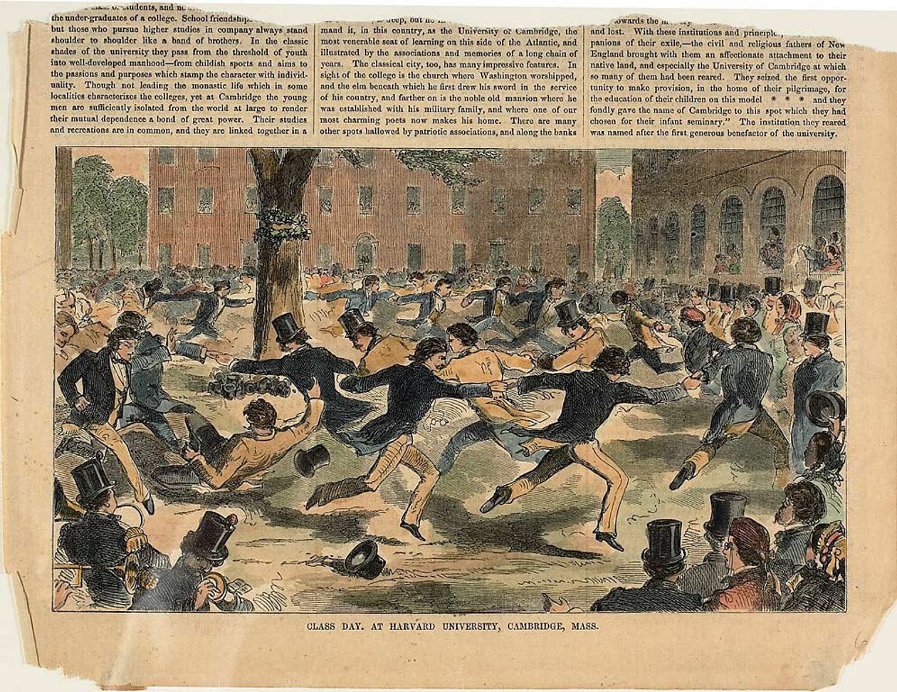 Klassendag, Harvard Universiteit, Cambridge, Massachusetts door Winslow Homer
