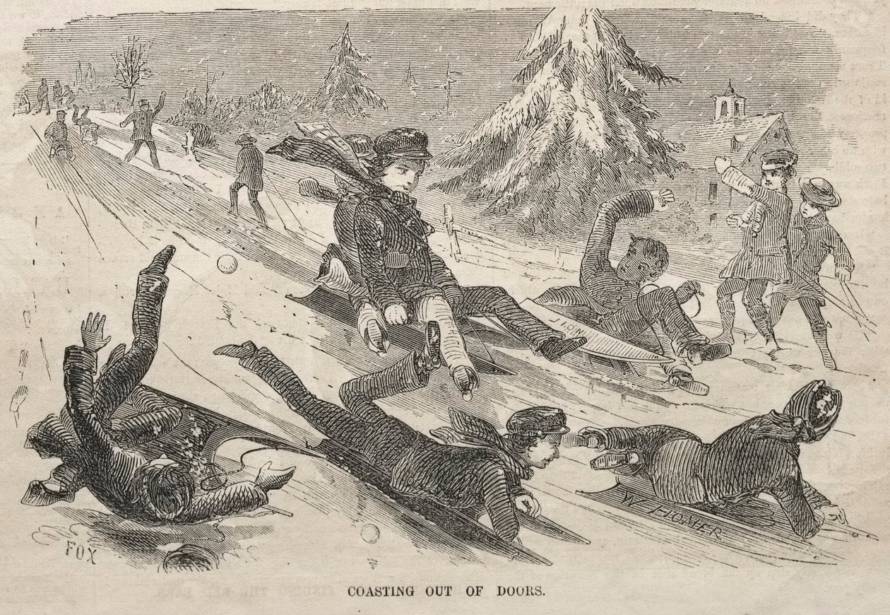 Buiten de deur door Winslow Homer