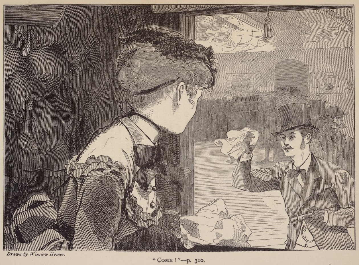 "Kom!", uit De Melkweg, september 1869 door Winslow Homer