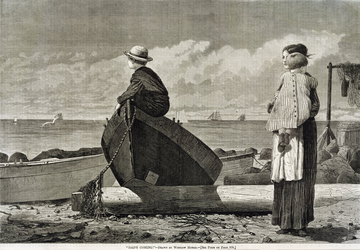 Papa komt eraan door Winslow Homer