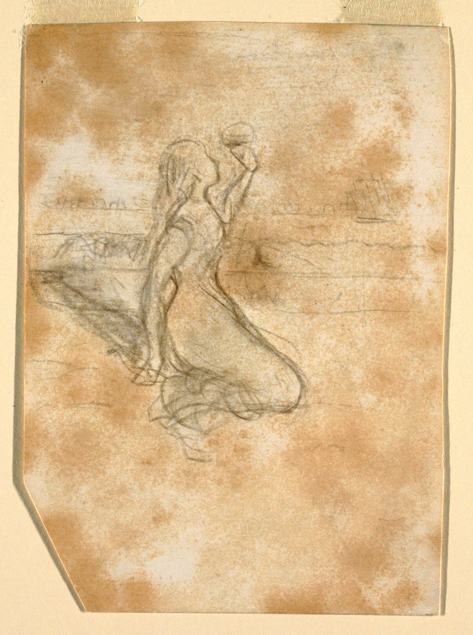Tekening, Strandgezicht, 1881-82 door Winslow Homer